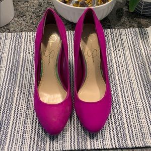 Magenta Jessica Simpson heels
